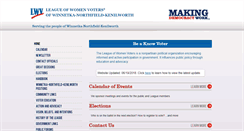 Desktop Screenshot of lwv-wnk.org