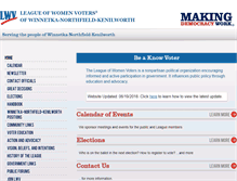 Tablet Screenshot of lwv-wnk.org